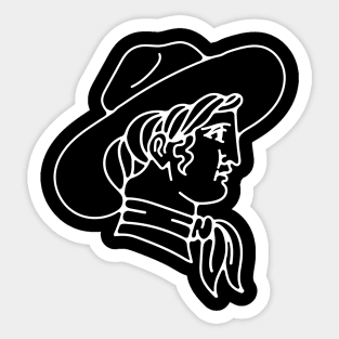 Cowgirl Profile Sticker